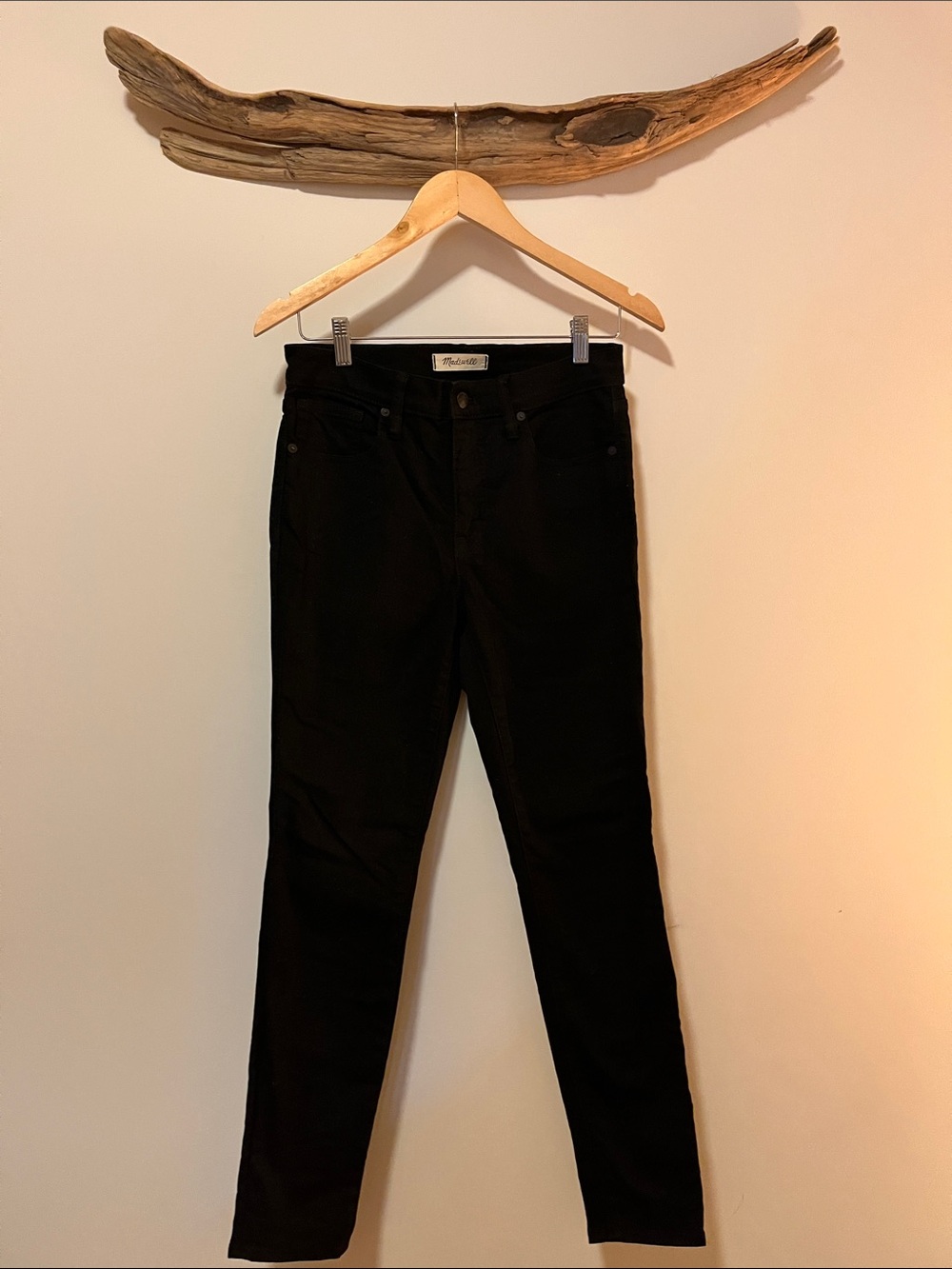 Madewell Black 9” High Rise Skinny Jeans